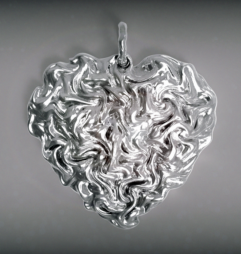 Guzzardi - unconventional silver jewellery - FireHeart - Pendent